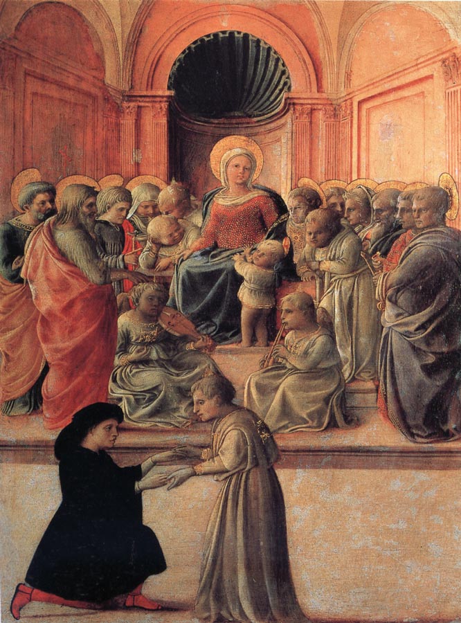 Fra Filippo Lippi Madonna and Child with Angels,Saints and Donor